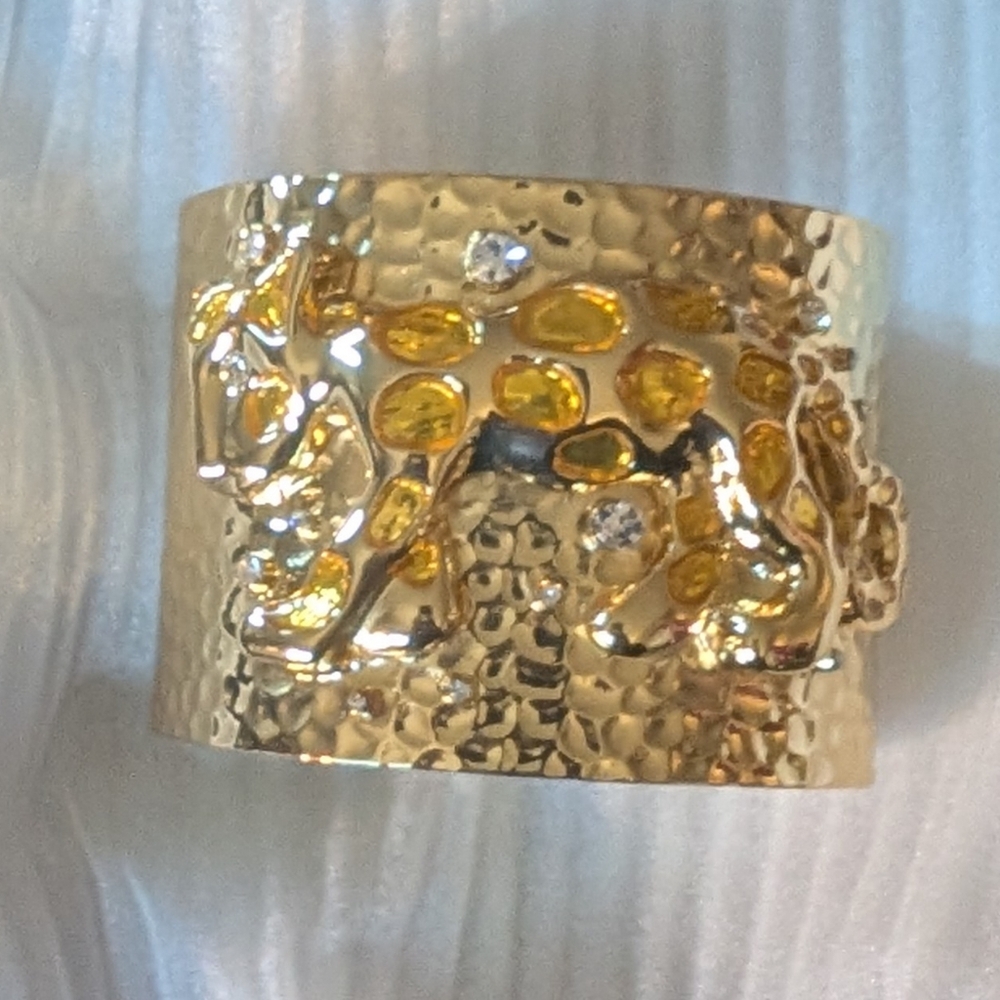 Lilly Pulitzer Gold and Yellow Statement Bracelet